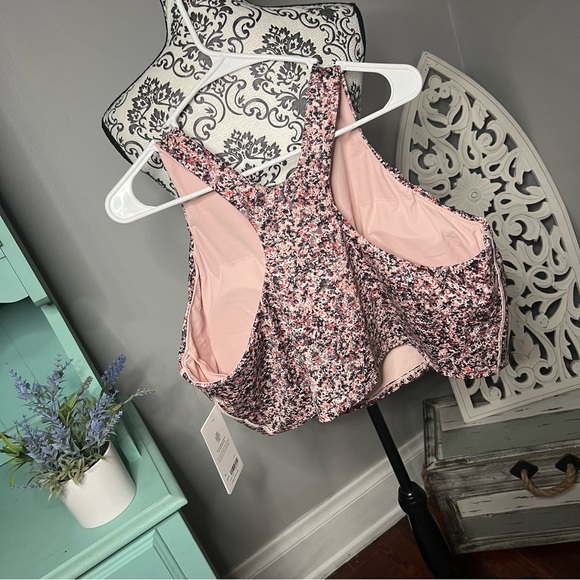 Athleta Conscious Crop Sports Bra Size 3X NWOT Pink Multi Yoga Gym - Picture 7 of 16